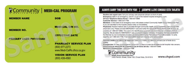 CHG Identification Card